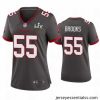 Derrick Brooks Buccaneers Pewter Super Bowl Lv Game Jersey
