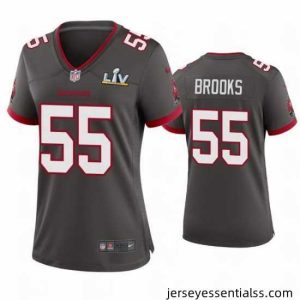 Derrick Brooks Buccaneers Pewter Super Bowl Lv Game Jersey