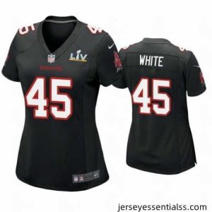 Devin White Buccaneers Black Super Bowl Lv Game Fashion Jersey