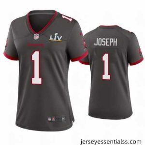 Greg Joseph Buccaneers Pewter Super Bowl Lv Game Jersey