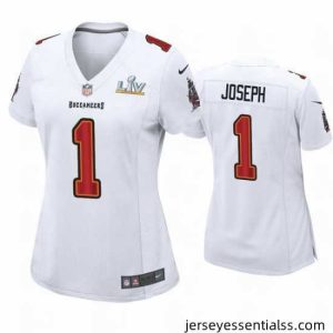 Greg Joseph Buccaneers White Super Bowl Lv Game Fashion Jersey