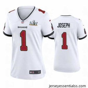 Greg Joseph Buccaneers White Super Bowl Lv Game Jersey