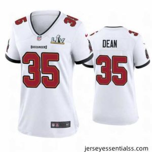 Jamel Dean Buccaneers White Super Bowl Lv Game Jersey