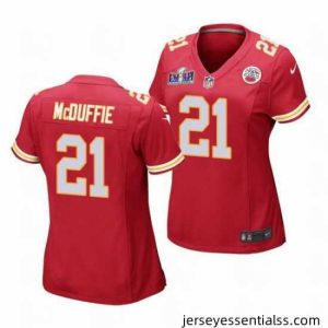 Kansas City Chiefs 21 Trent McDuffie Red Vapor Untouchable Limited Stitched Football 2024 Super Bowl LVIII Jersey