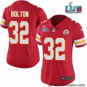 Kansas City Chiefs 32 Nick Bolton Red Super Bowl LVII Patch Vapor Stitched Jersey