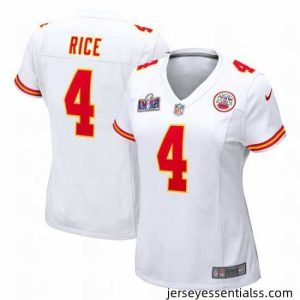 Kansas City Chiefs 4 Rashee Rice White 2023 F.U.S.E  Vapor Untouchable Limited Stitched 2024 Super Bowl LVIII Jersey