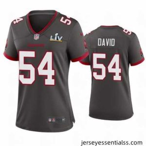 Lavonte David Buccaneers Pewter Super Bowl Lv Game Jersey