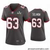 Lee Roy Selmon Buccaneers Pewter Super Bowl Lv Game Jersey