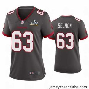 Lee Roy Selmon Buccaneers Pewter Super Bowl Lv Game Jersey