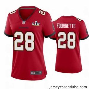Leonard Fournette Buccaneers Red Super Bowl Lv Game Jersey