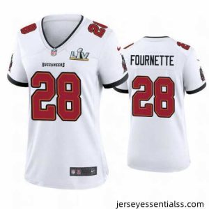Leonard Fournette Buccaneers White Super Bowl Lv Game Jersey