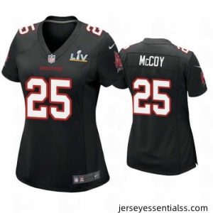 Lesean Mccoy Buccaneers Black Super Bowl Lv Game Fashion Jersey