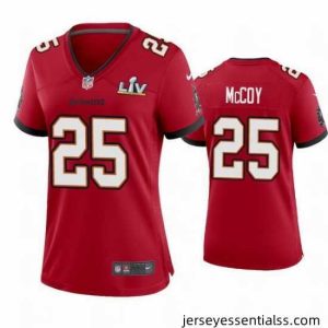 Lesean Mccoy Buccaneers Red Super Bowl Lv Game Jersey