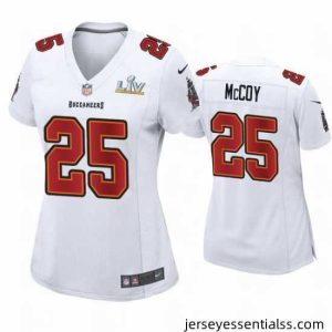 Lesean Mccoy Buccaneers White Super Bowl Lv Game Fashion Jersey