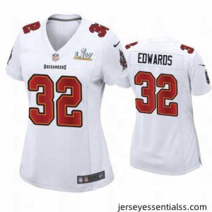 Mike Edwards Buccaneers White Super Bowl Lv Game Fashion Jersey