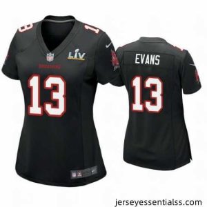 Mike Evans Buccaneers Black Super Bowl Lv Game Fashion Jersey