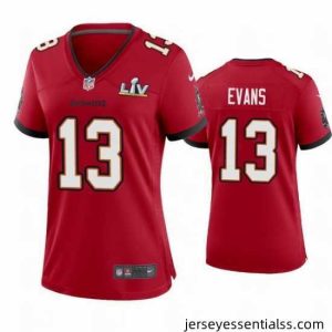 Mike Evans Buccaneers Red Super Bowl Lv Game Jersey