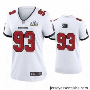 Ndamukong Suh Buccaneers White Super Bowl Lv Game Jersey