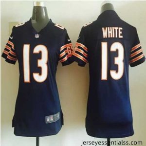 New Bears #13 Kevin White Navy Blue Team Color Stitched NFL Elite Jersey