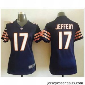 Nike Bears #17 Alshon Jeffery Navy Blue Team Color Stitched NFL Elite Jersey