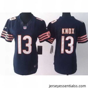 Nike Chicago Bears 13 Johnny Knox Blue LIMITED Jerseys
