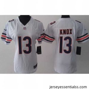 Nike Chicago Bears 13 Johnny Knox White LIMITED Jerseys