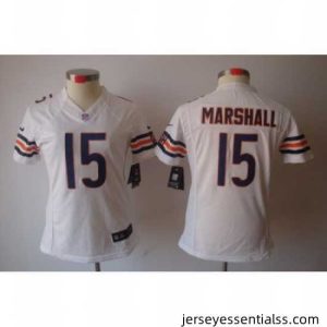 Nike Chicago Bears #15 Marshall White Color[NIKE LIMITED Jersey]