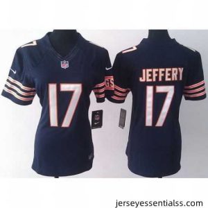 Nike Chicago Bears 17 Alshon Jeffery Blue LIMITED Jerseys