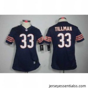 Nike Chicago Bears 33# Charles Tillman Blue Color Limited Jerseys