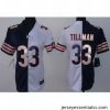 Nike Chicago Bears 33 Charles Tillman Blue White Split NFL Jerseys