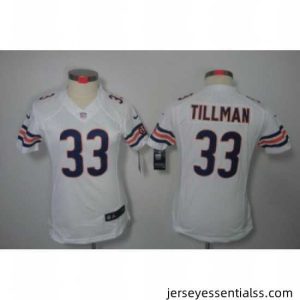 Nike Chicago Bears 33# Charles Tillman White Color Limited Jerseys