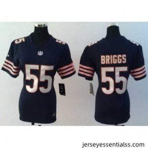 Nike Chicago Bears #55 Lance Briggs Blue NFL Jerseys