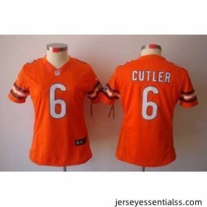 Nike Chicago Bears 6 Cutler Orange Color[NIKE LIMITED Jersey]