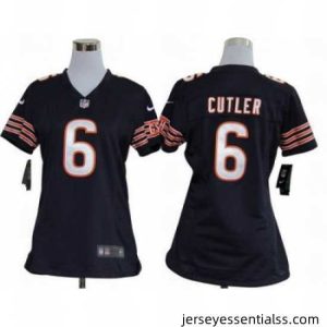 Nike Chicago Bears 6# Jay Cutler Blue Jersey