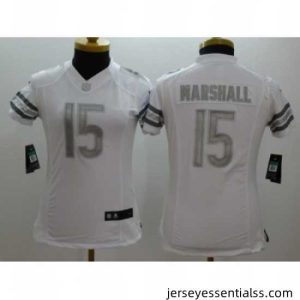 Nike chicago bears #15 brandon marshall Platinum White Jerseys