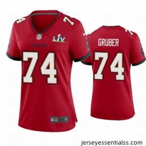 Paul Gruber Buccaneers Red Super Bowl Lv Game Jersey
