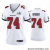 Paul Gruber Buccaneers White Super Bowl Lv Game Jersey