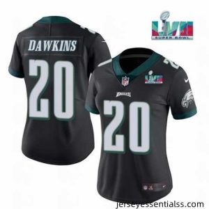 Philadelphia Eagles 20 Brian Dawkins Black Super Bowl LVII PatchVapor Untouchable Limited Stitched Football Jersey