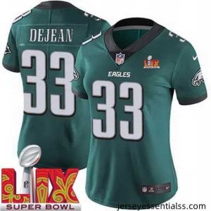 Philadelphia Eagles Cooper DeJean #33 Green 2024 2025 Super Bowl LIX F.U.S.E Stitched NFL Jersey