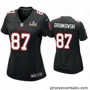 Rob Gronkowski Buccaneers Black Super Bowl Lv Game Fashion Jersey