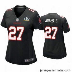 Ronald Jones Ii Buccaneers Black Super Bowl Lv Game Fashion Jersey
