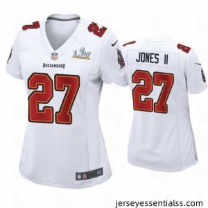 Ronald Jones Ii Buccaneers White Super Bowl Lv Game Fashion Jersey