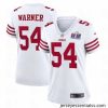 San Francisco 49ers 54 Fred Warner White 2023 F.U.S.E  Vapor Untouchable Limited Stitched Football 2024 Super Bowl LVIII Jersey