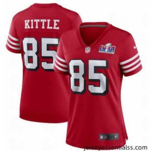 San Francisco 49ers 85 George Kittle New Red 2023 F.U.S.E  Vapor Untouchable Limited Stitched Football 2024 Super Bowl LVIII Jersey