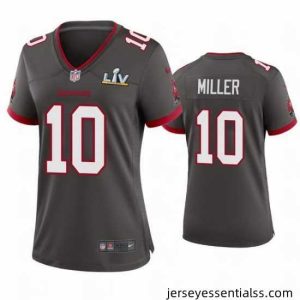 Scotty Miller Buccaneers Pewter Super Bowl Lv Game Jersey