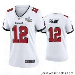Tom Brady Buccaneers White Super Bowl Lv Game Jersey
