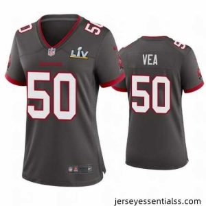 Vita Vea Buccaneers Pewter Super Bowl Lv Game Jersey