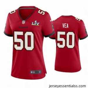 Vita Vea Buccaneers Red Super Bowl Lv Game Jersey
