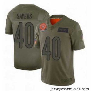 Womens Chicago Bears 40 Gale Sayers Limited Camo 2019 Salute to Service Football Jersey