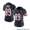 Womens Chicago Bears 89 Mike Ditka Navy Blue Team Color 100th Season Limited Football Jersey